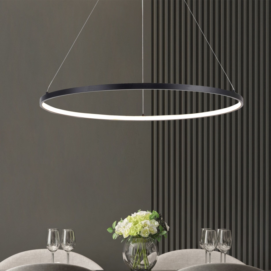 Zuma Line - Lámpara LED colgante LED/40W/230V 3000/4000/6000K diá. 90 cm negro