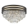 Zuma Line - Plafón de cristal 5xE14/40W/230V negro