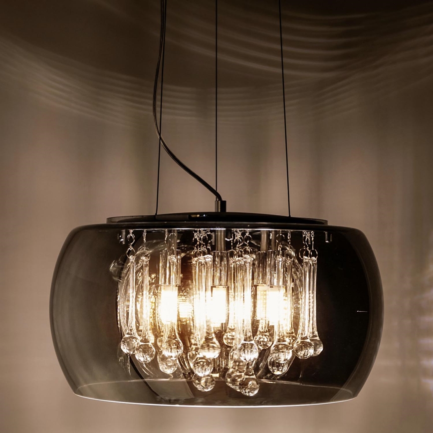 Zuma Line - Plafón de cristal sobre cable 6xG9/42W/230V