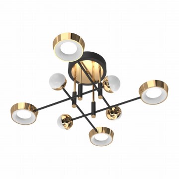 Zuma Line - Plafón LED regulable de montaje en superficie LED/60W/230V dorado/negro