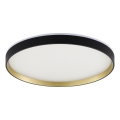 Zuma Line - Plafón LED RGBW regulable LED/32W/230V + LED/8W 3000-6000K negro/dorado + control remoto