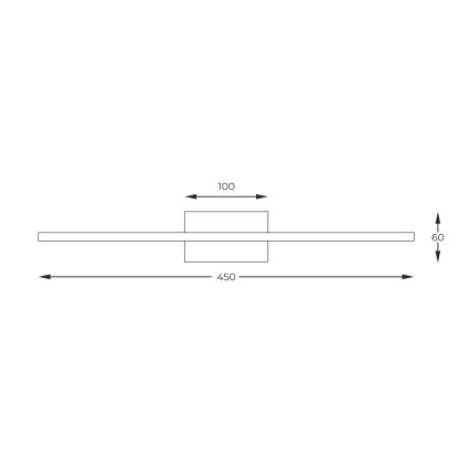 Zuma Line - Lámpara LED de cuadro LED/10W/230V 45 cm dorado