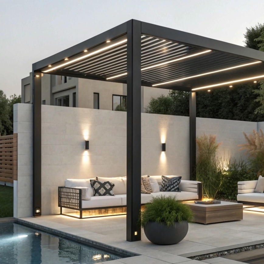 Zuma Line - Aplique de exterior 2xGU10/35W/230V IP44 negro