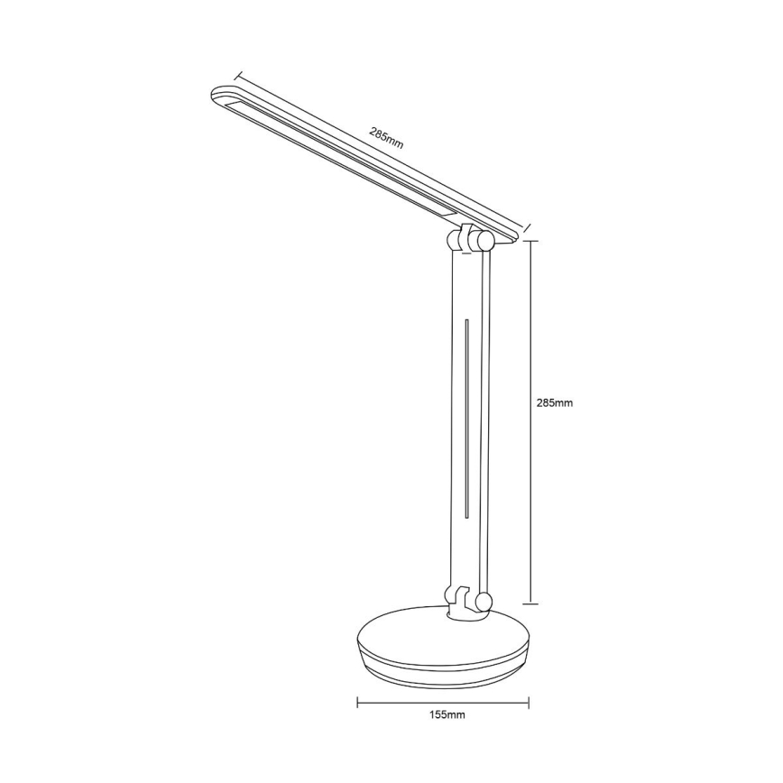 Zuma Line SM-606- LED RGB Lámpara de mesa regulable LED/5W/230V 3000-6000K negro