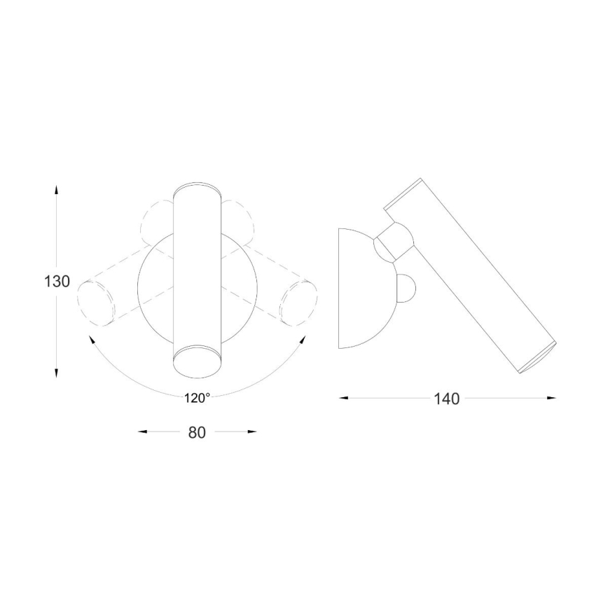 Zuma Line - Foco LED de pared LED/5W/230V Oro rosa