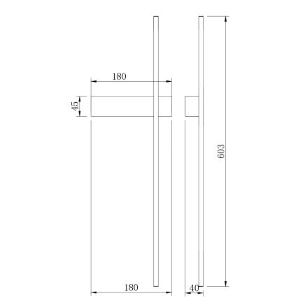 Zuma Line - Aplique de pared LED/8W/230V 3000/4000/6000K 60 cm dorado
