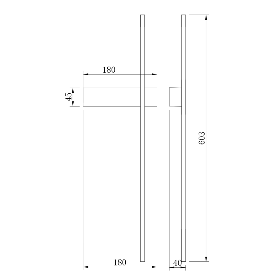 Zuma Line - Aplique de pared LED/8W/230V 3000/4000/6000K 60 cm dorado