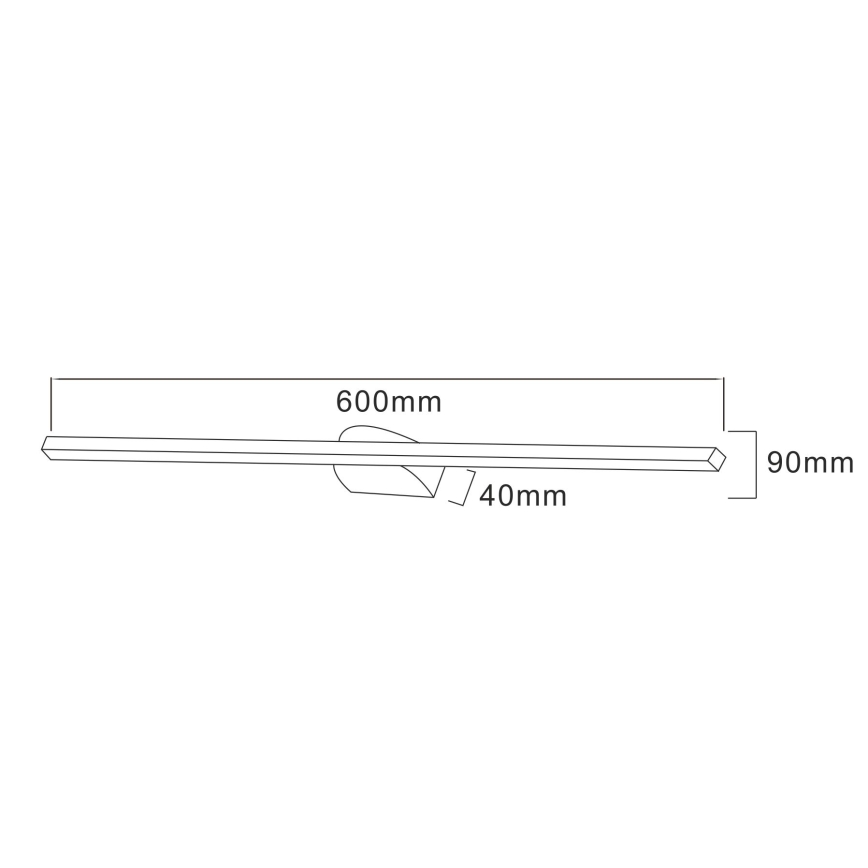 Zuma Line - Lámpara LED de cuadro LED/20W/230V 60 cm negro